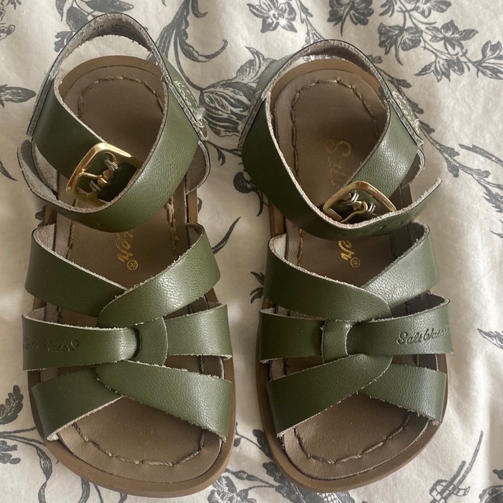 Shoes, salt water original, toddler 7, olive